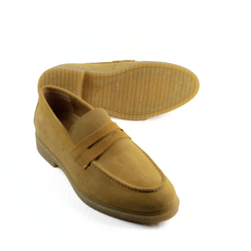 Chaussures daim motard